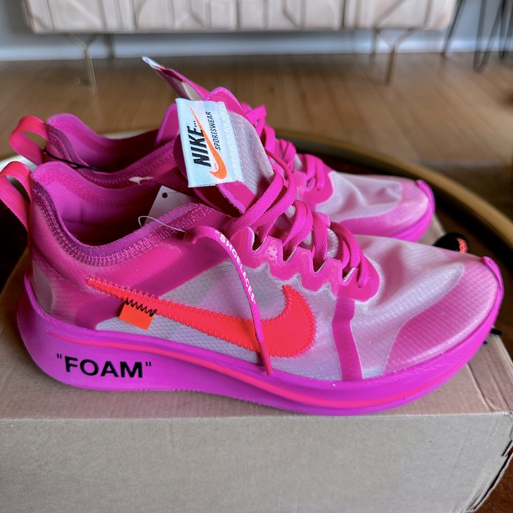 Nike x Off-White x Zoom Fly SP in Tulip Pink